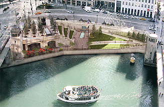 Vietnam Veterans Wabash Plaza Aerial